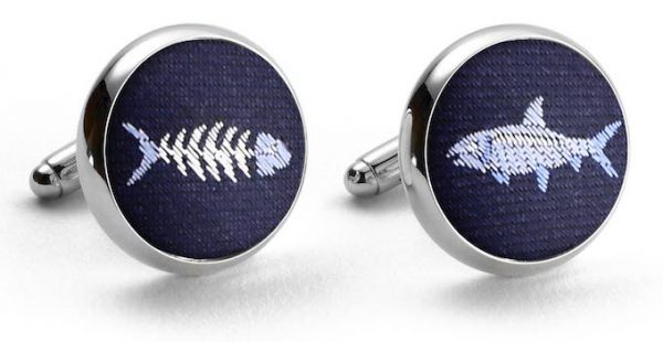 Bonefish Club Tie: Cufflinks - Navy