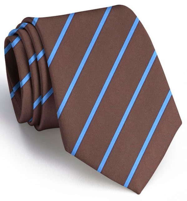 Single Stripe: Tie - Brown