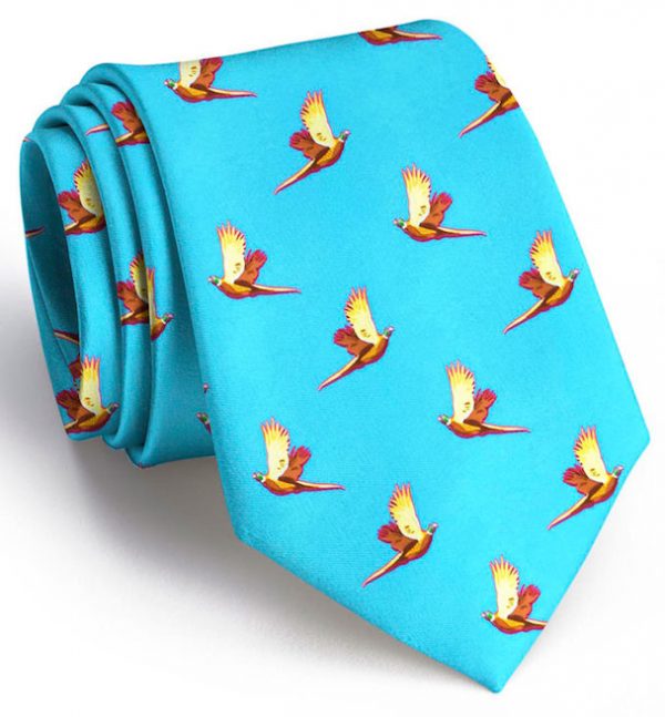 Pheasant Flight: Tie - Turquoise