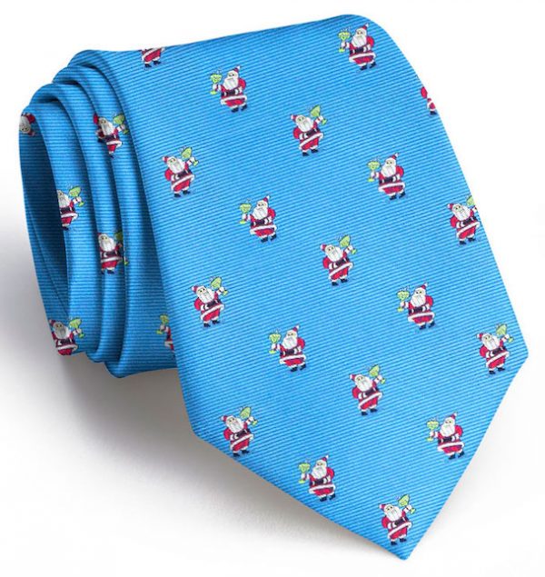 Cocktail Kringle Club Tie: Tie - Light Blue