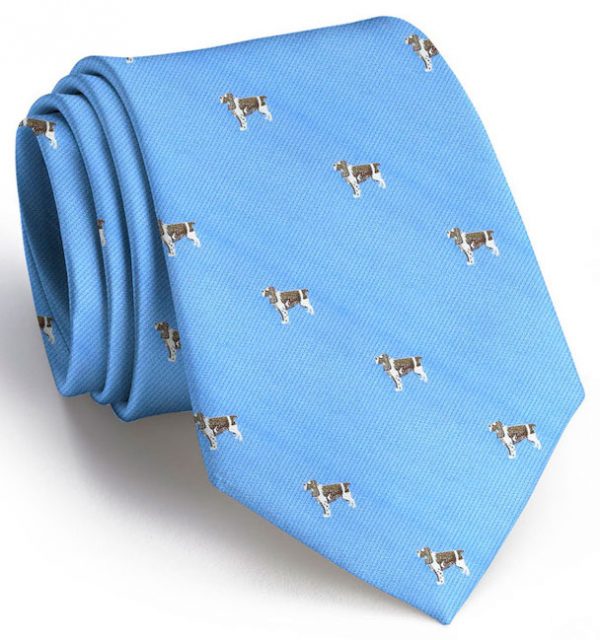 Springer Spaniel Club Tie: Extra Long - Light Blue