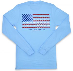 Trout Flag: Long Sleeve T-Shirt - Carolina