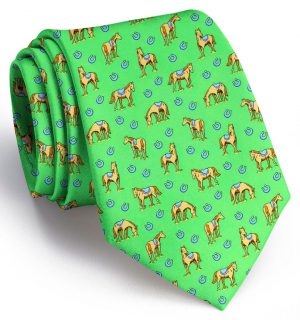 Horsin' Around: Tie - Green