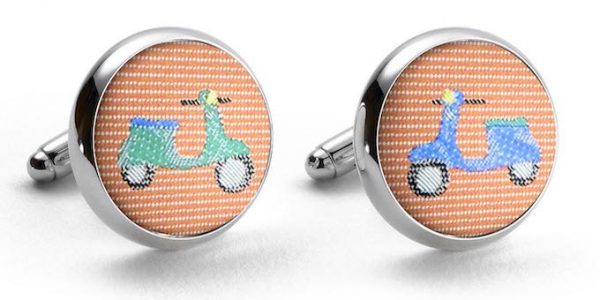 Vespas: Cufflinks - Orange