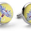 Royal Wulff: Cufflinks - Yellow