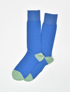 Pedigree Mid-Calf Solid: Socks - Blue