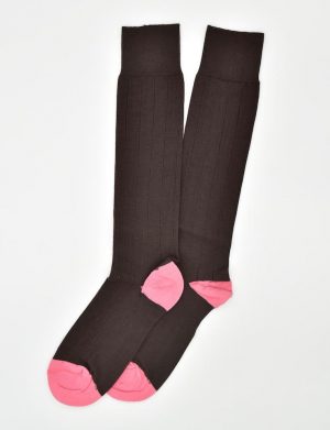Pedigree Over the Calf Solid: Socks - Brown