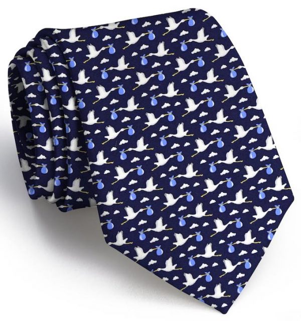 1st Class Delivery: Tie - Navy with Boy