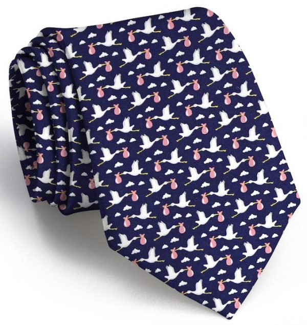 1st Class Delivery: Tie - Navy with Girl