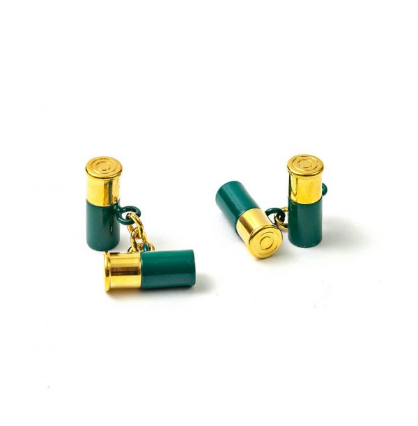 12 Gauge Cufflinks - Green