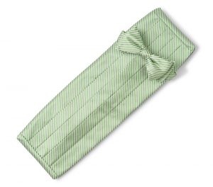Signature Stripe: Cummerbund Set - Green