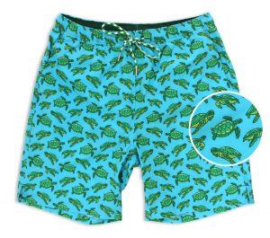 Turtle Tour: Swim Trunks - Turquoise