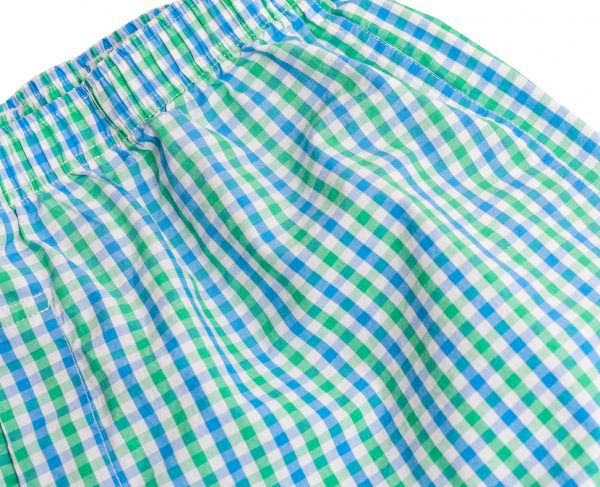 Gingham: Boxers - Green/Blue