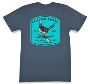 Pheasant Season: Short Sleeve T-Shirt - Steel Blue