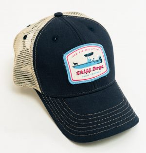 Skiff Dogs Logo: Trucker Cap - Navy