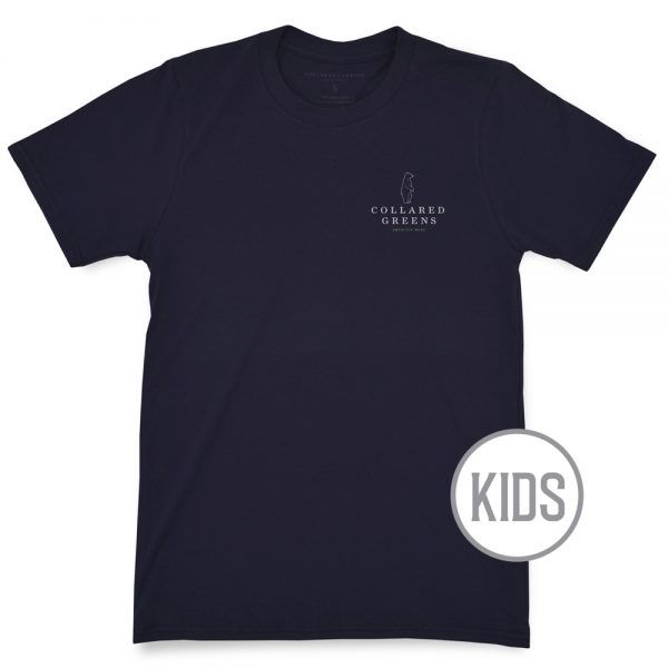 Blue Crab: Kid's Short Sleeve T-Shirt - Navy