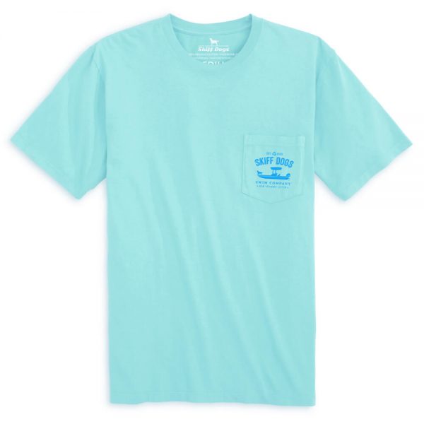 Skiff Dogs Hometown: Short Sleeve T-Shirt - Aquamarine