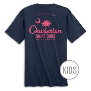 Skiff Dogs Hometown: Kid's Short Sleeve T-Shirt - Navy