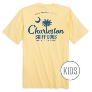 Skiff Dogs Hometown: Kid's Short Sleeve T-Shirt - Yellow