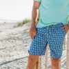 Pink Elephants: Swim Trunks - Blue