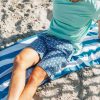 Pink Elephants: Swim Trunks - Blue
