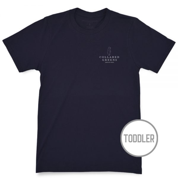 Trout Flag: Toddler Short Sleeve T-Shirt - Navy