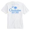 Skiff Dogs Hometown: Pocket Short Sleeve T-Shirt - White/Light Blue