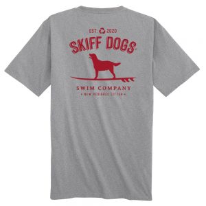 Hang Ten Hound: Pocket Short Sleeve T-Shirt - Gray/Red