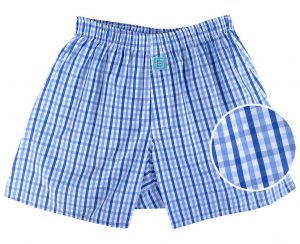 Gingham: Boxers - Blue/Navy