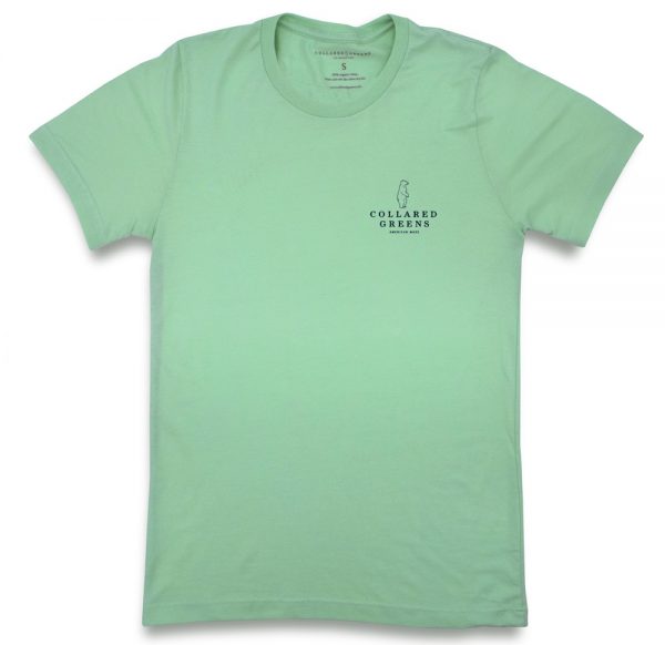 Beach Bound Bulldog: Short Sleeve T-Shirt - Palm Green