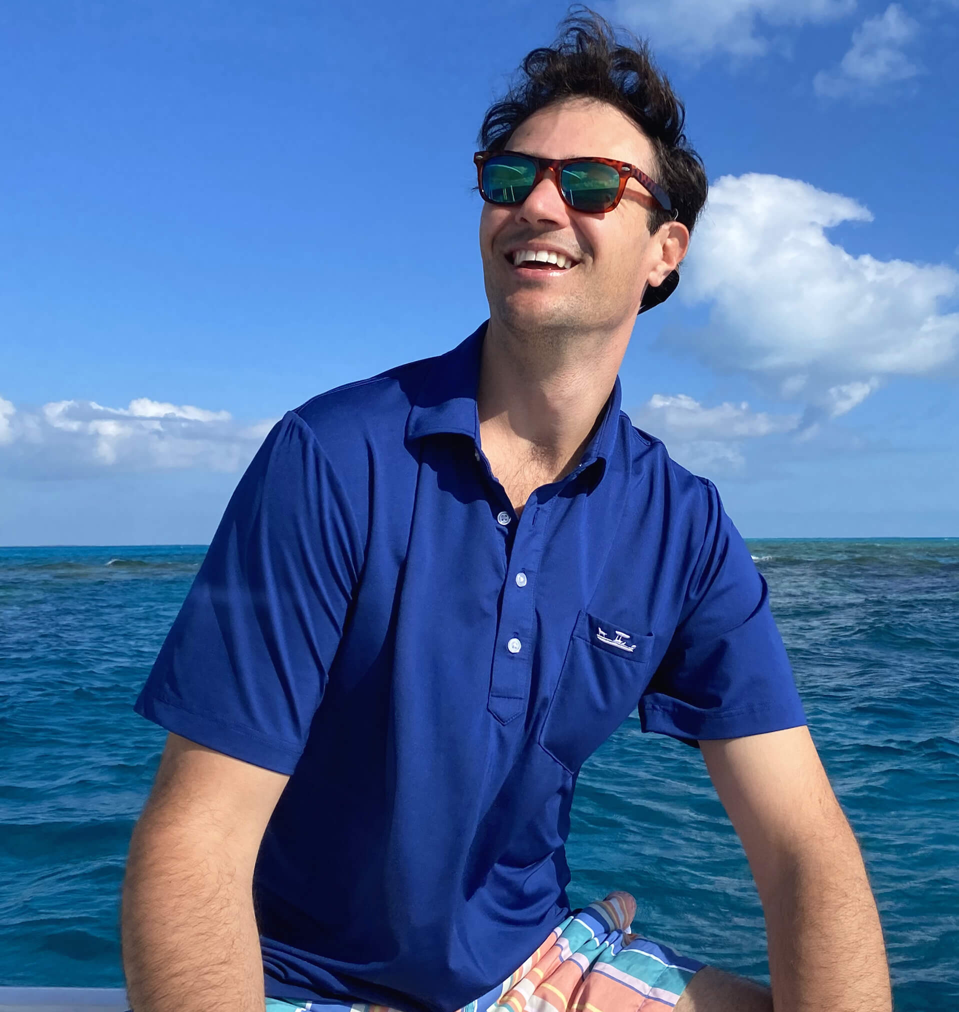 Polo shirt surf sale