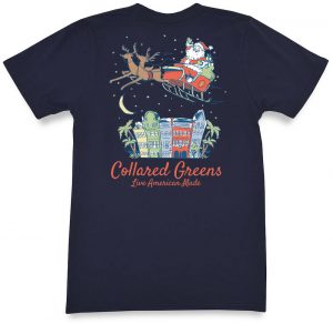 Charleston Christmas: Short Sleeve T-Shirt - Navy
