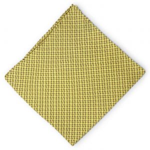 Tiny Pines II: Silk Pocket Square - Yellow