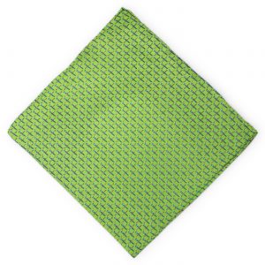 Screw Driver: Silk Pocket Square - Green