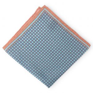 Connected: Silk Pocket Square - Peach