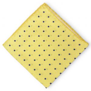 Grace Bay: Silk Pocket Square - Yellow