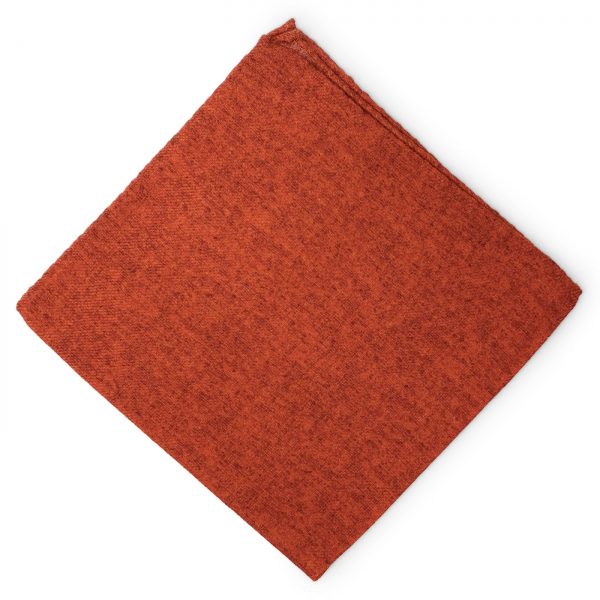 Solid: Wool/Cashmere Pocket Square - Red