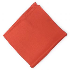 Solid: Silk Pocket Square - Hibiscus