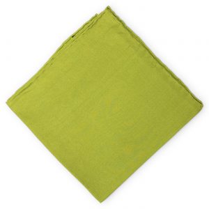 Solid: Silk Pocket Square - Moss