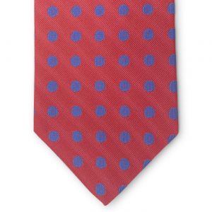 Bespoke Dotted Line: Tie - Red/Blue