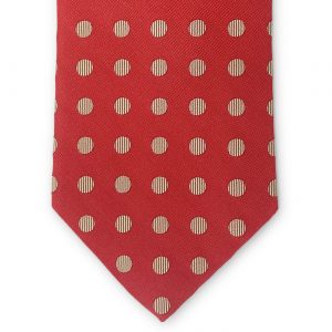 Bespoke Dotted Line: Tie - Red/Yelow