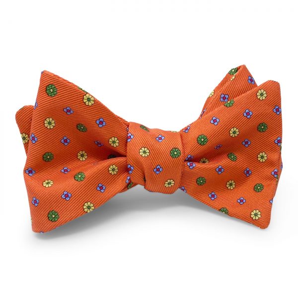 Flower Foulard: Bow - Orange