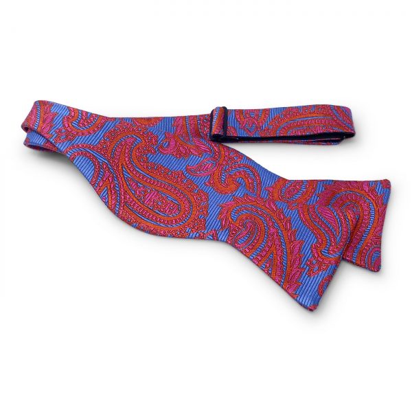 Paisley: Bow - Blue/Red