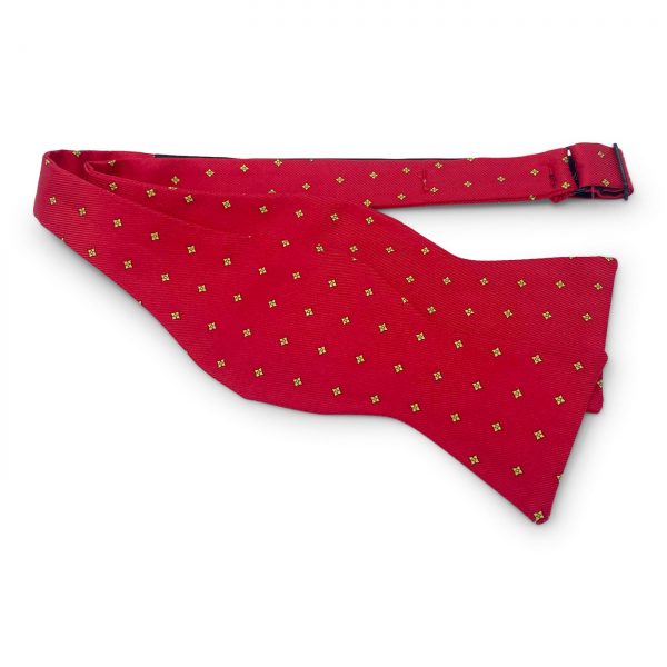 Square Foulard: Bow - Red/Yellow