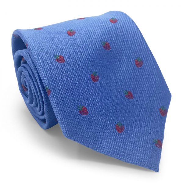 Strawberry: Tie - Blue