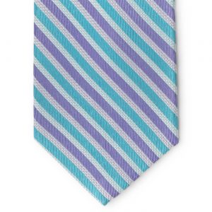 Belize: Tie - Aqua/Purple