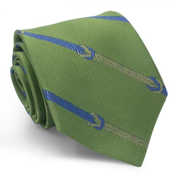 Knotted Stripe: Tie - Green