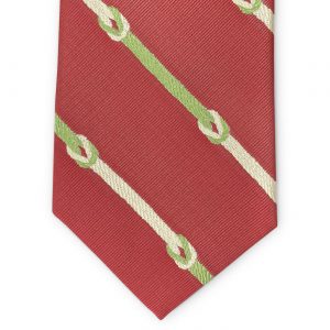 Knotted Stripe: Tie - Coral
