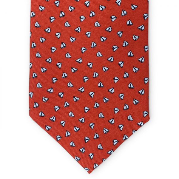 Sailboats: Tie - Red