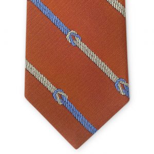 Knotted Stripe: Tie - Orange